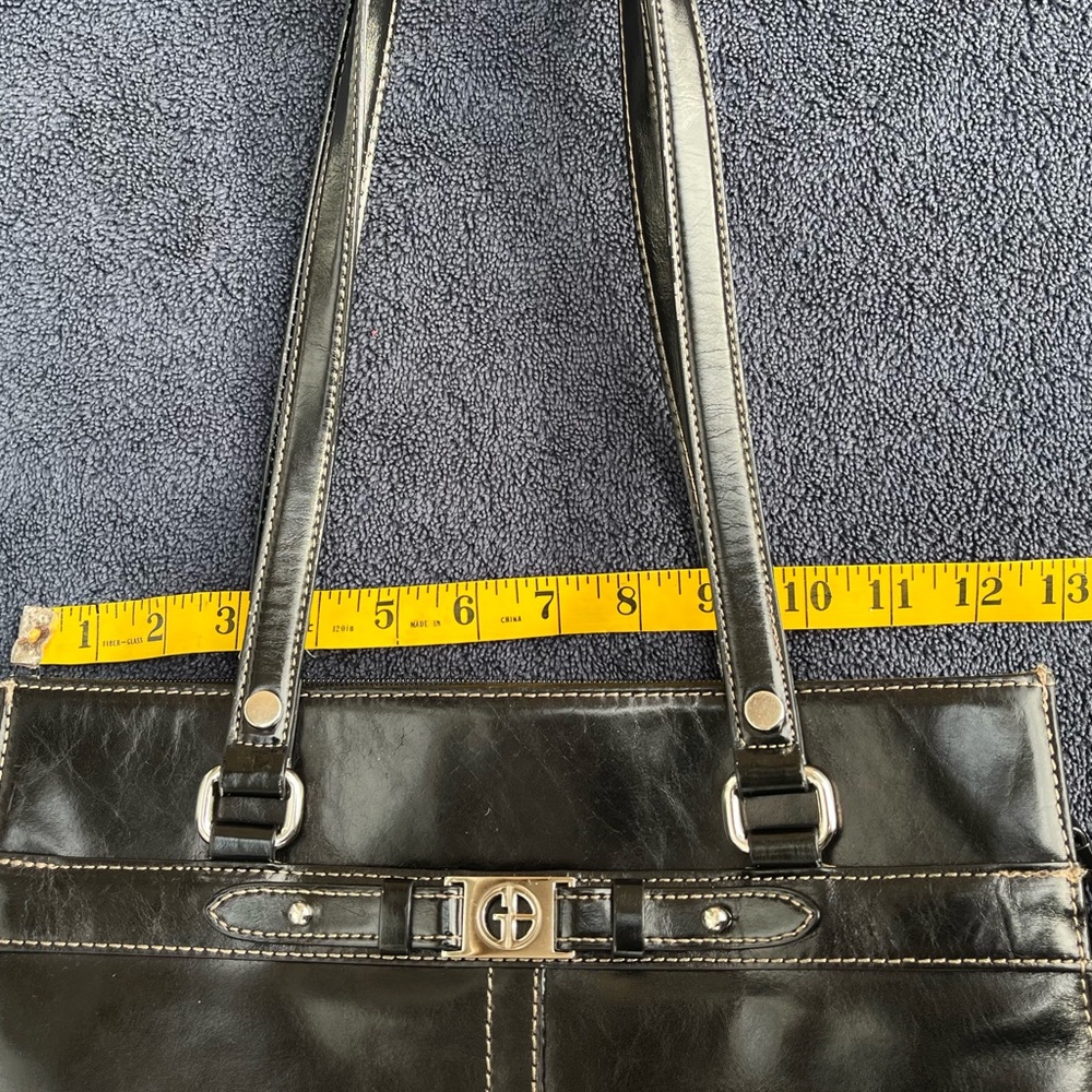 Vintage Giani Bernini black patent leather bag - Picture 8 of 12